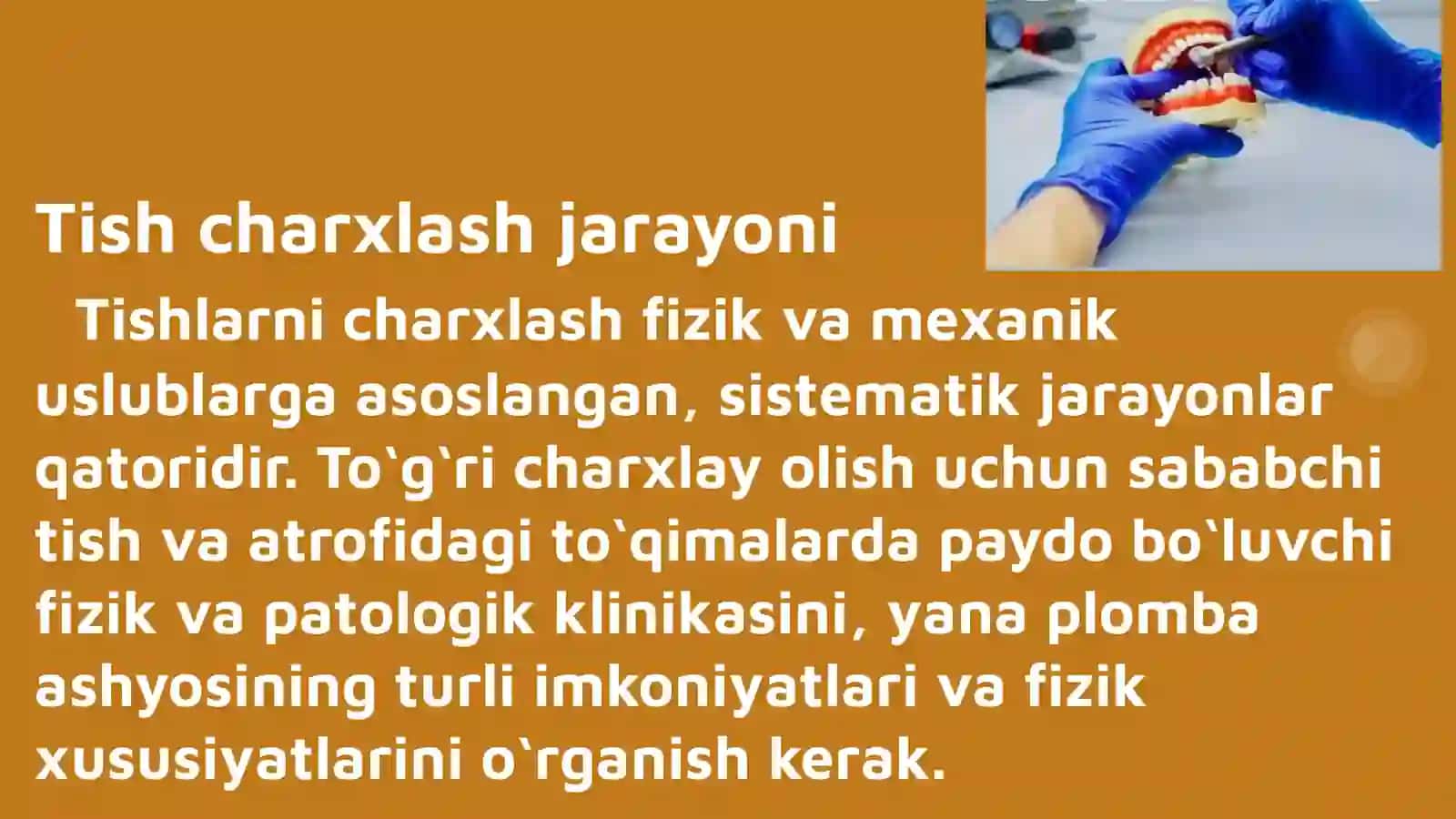 Tish qattiq toʻqimasini charxlashning minimal invaziv usullari 2
