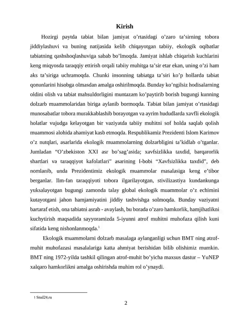 Koreya Respublikasida ekologik muammolar va ularni bartaraf etishning iqtisodiy yo’llari 2