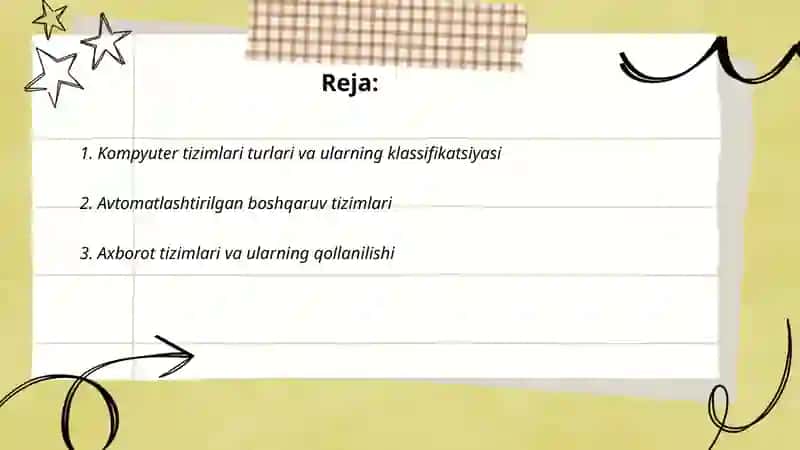 Nimstansiyalarda va iste'molchilarda qo'llaniladigan tizimlar, ularning turlari, tashkil etish va ularda qo'llaniladigan texnik ta'minot 2
