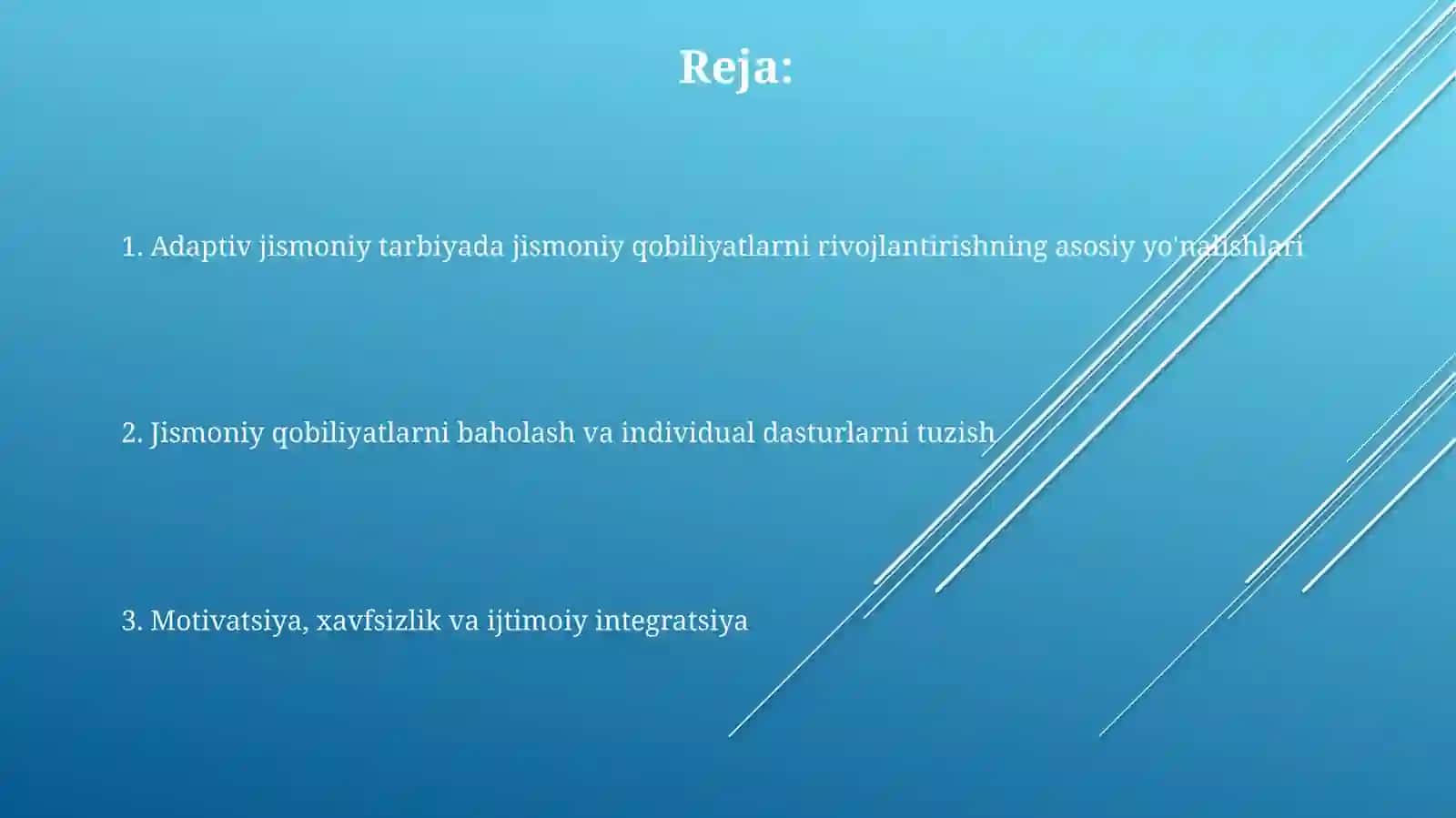 Adaptiv jismoniy tarbiyada jismoniy qobiliyatlarni rivojlantirish 2