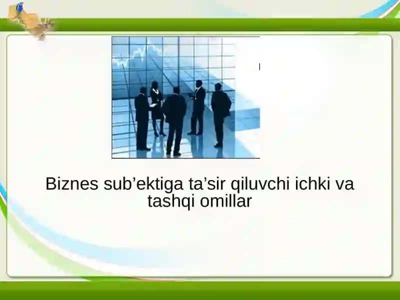 Kichik biznes va xususiy tadbirkorlikni yanada rivojlantirish 2