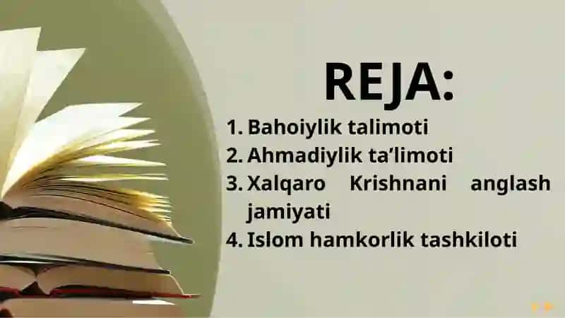 YANGI DINIY TA’LIMOTLAR 2