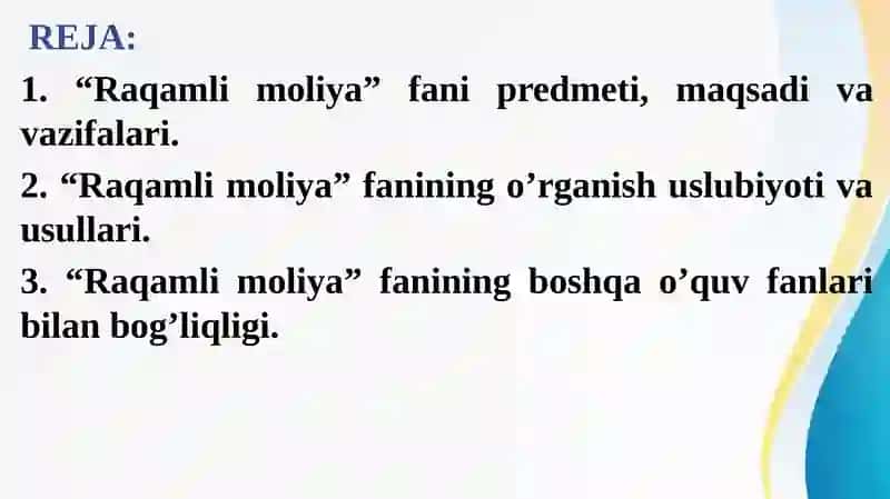 Raqamli moliya 2