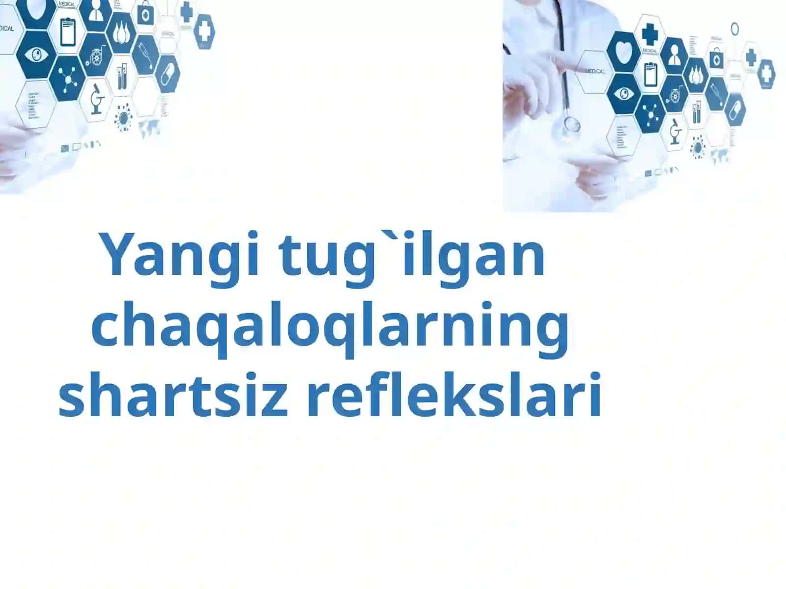 Shartsizreflekslari Emizikli bolalarda 2