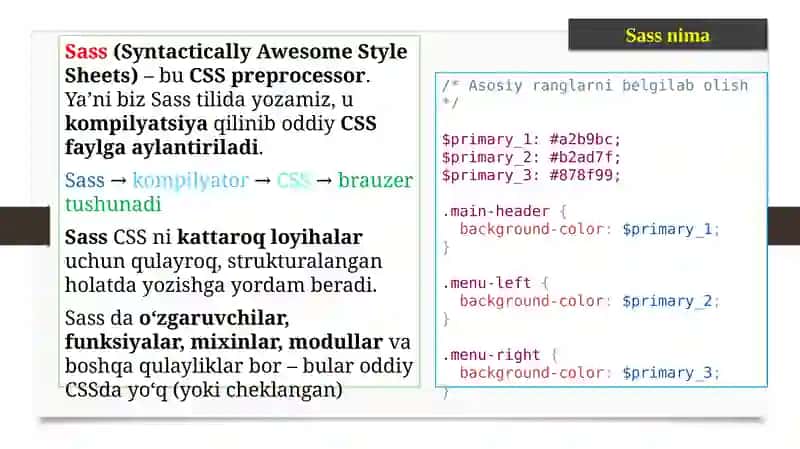 SamaralivamodulliCSSyozish_ SASS (SCSS)asoslari(SOAP Web Services ) 2