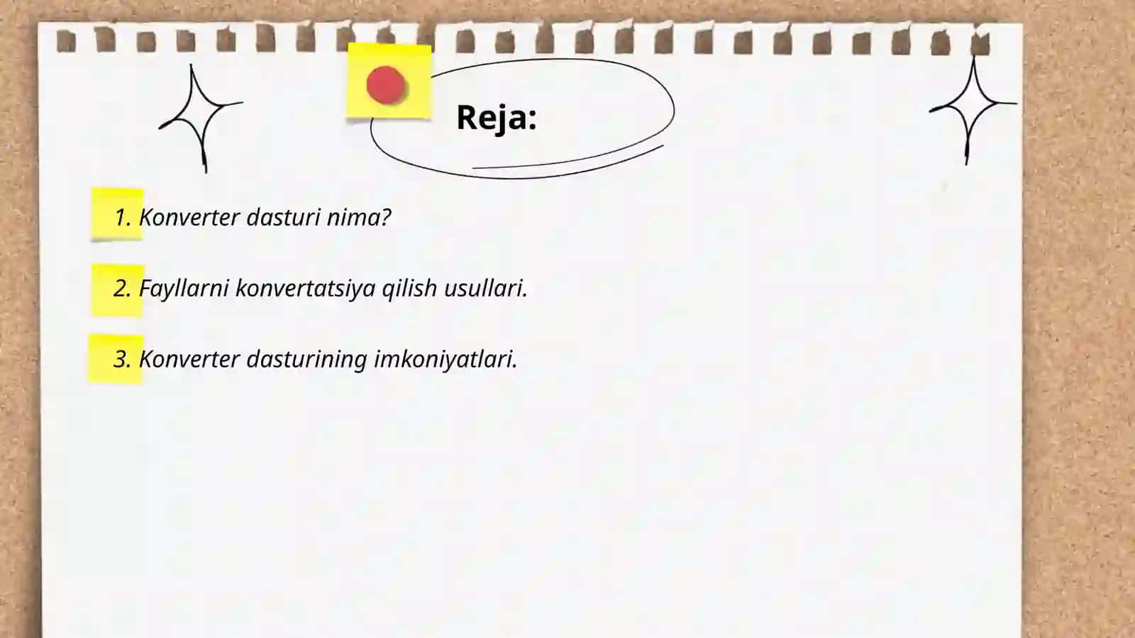 Konverter dasturi 2