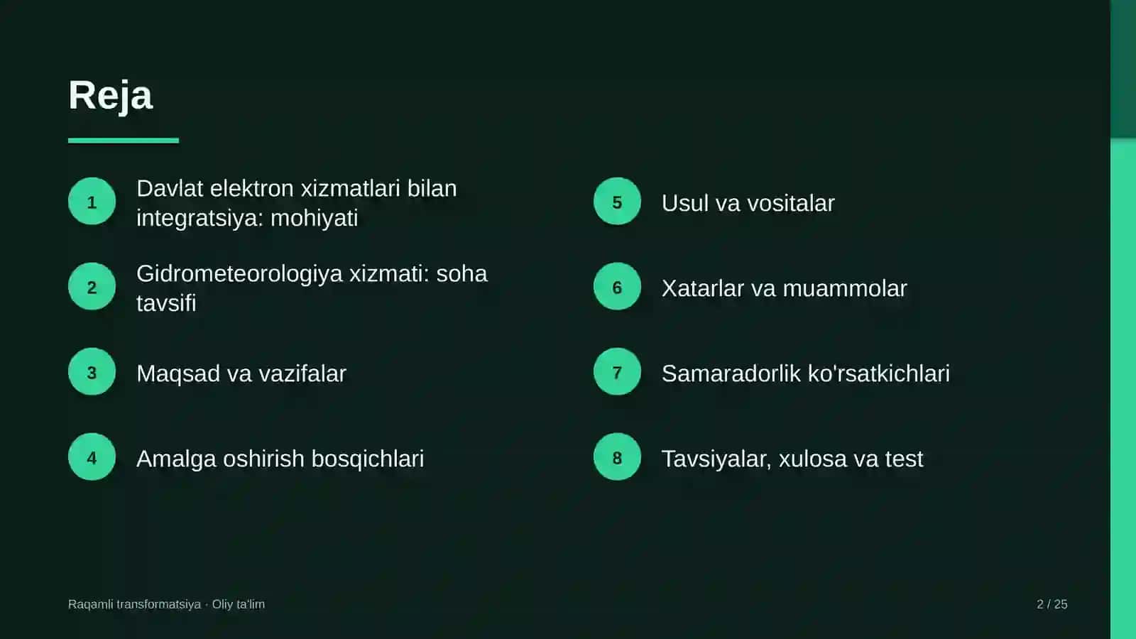 gidrometeorologiya xizmatida davlat elektron xizmatlari bilan integratsiyalashuv 3252 2
