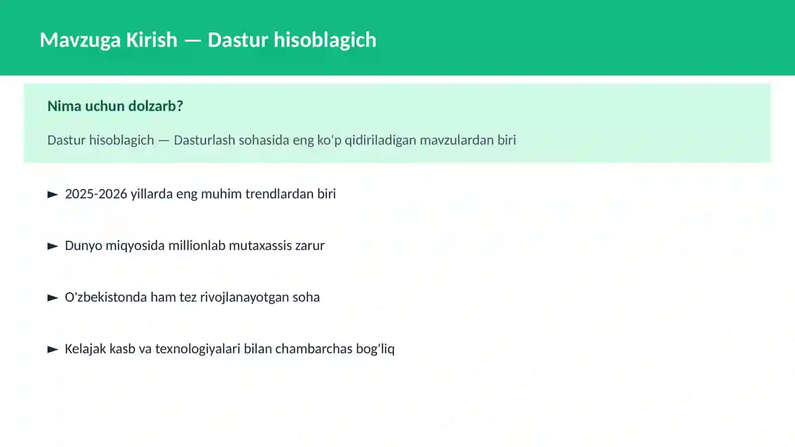 Dastur hisoblagich 2