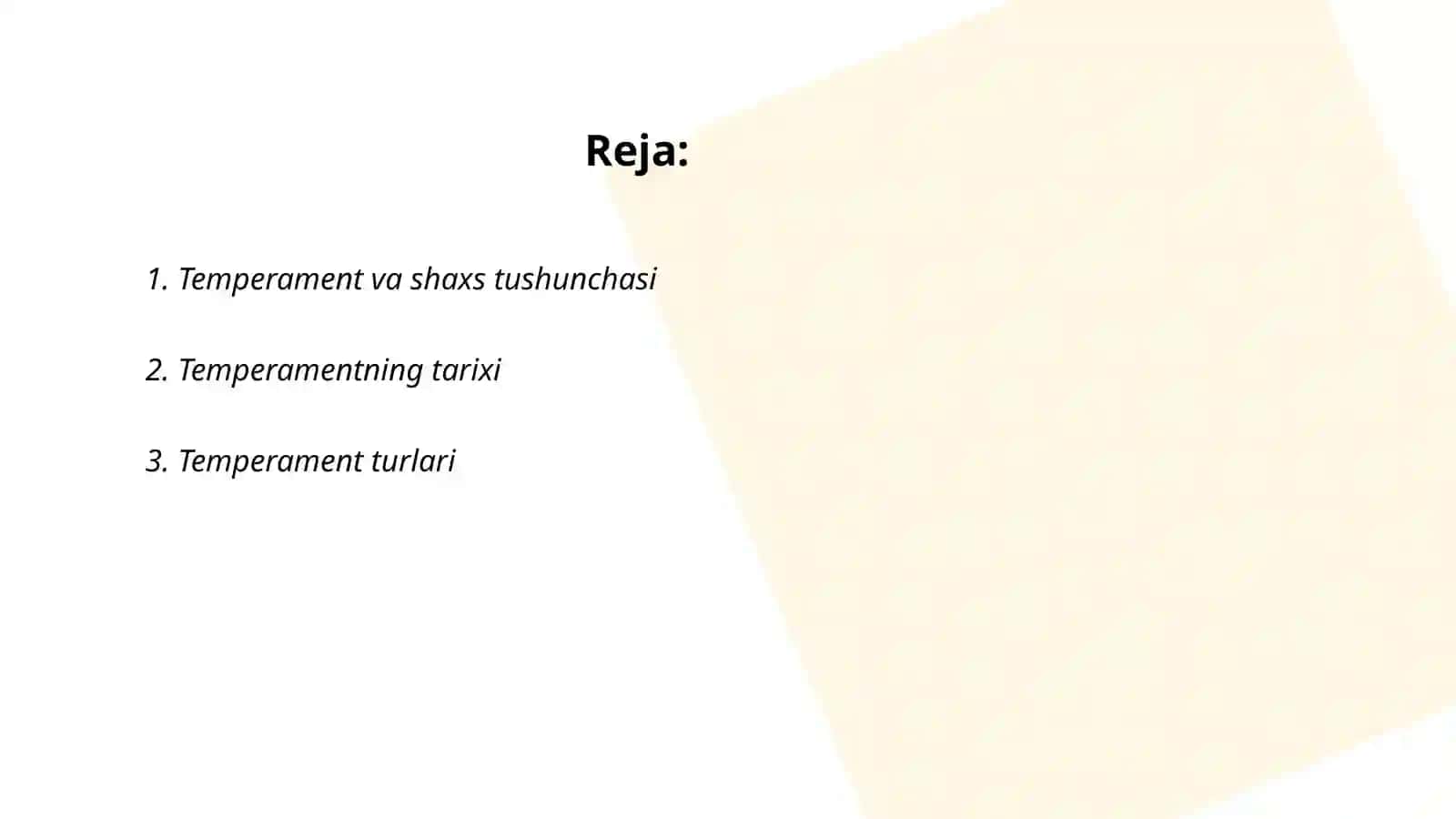 Temperament va shaxs.Temperament tiplari 2