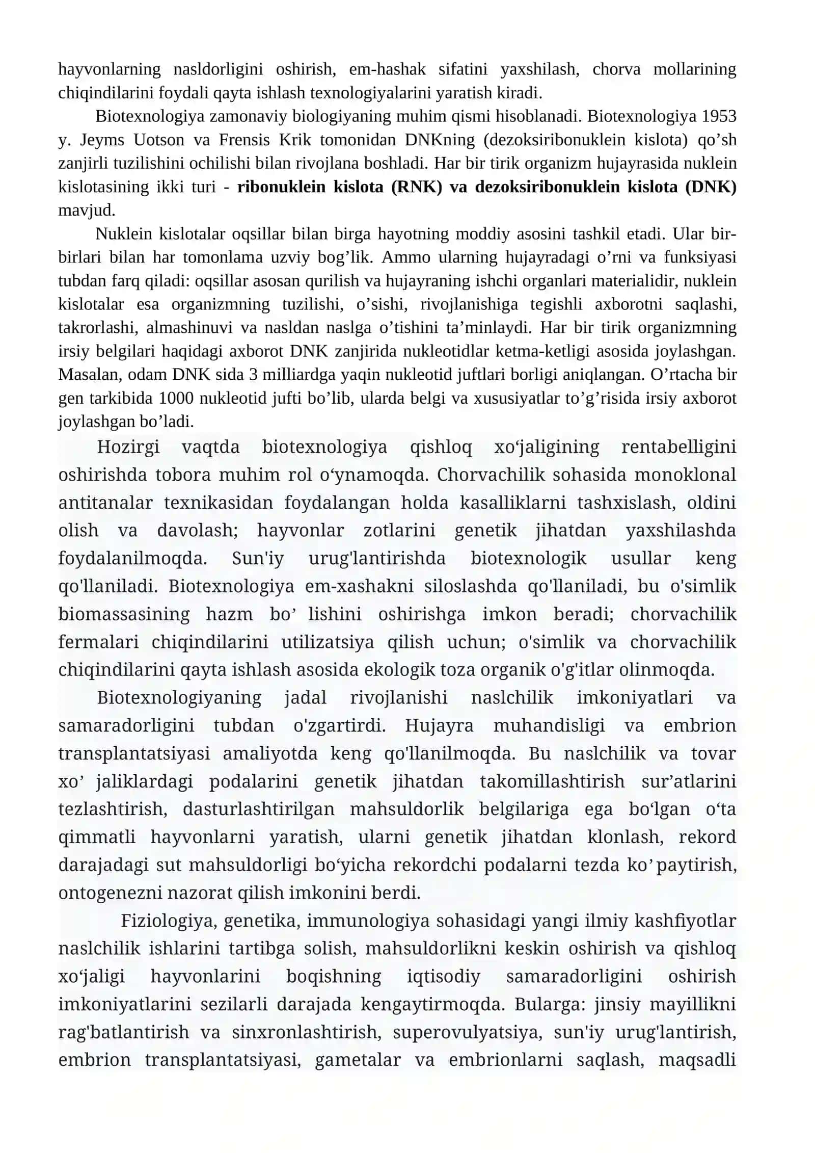 Hayvonlar biotexnologiyasi faniga kirish 2