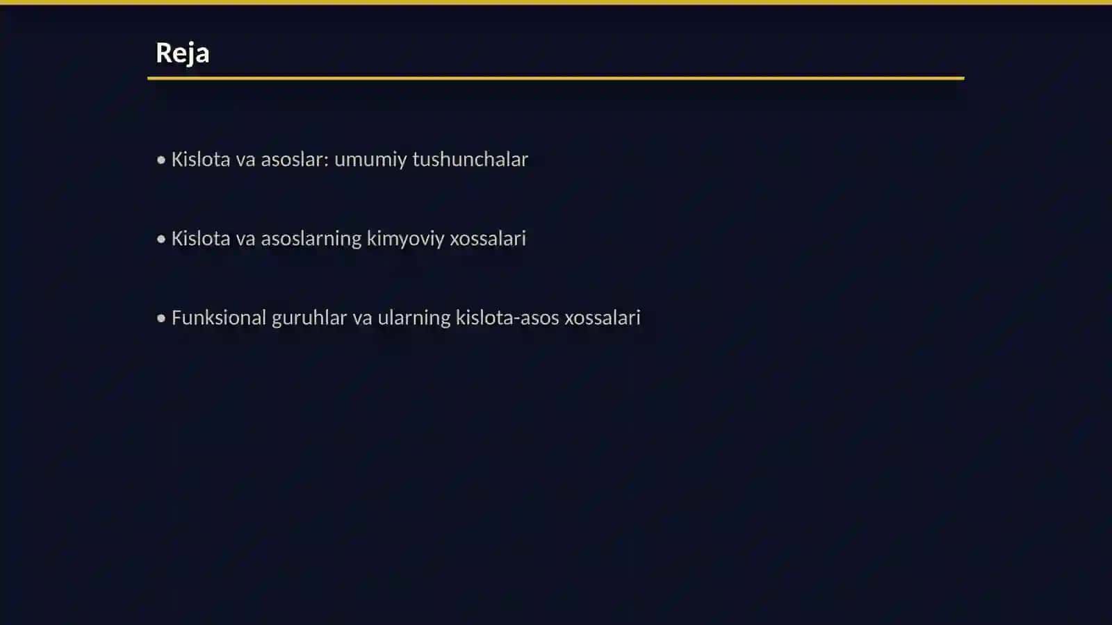 Kislota va asos xossali funksional guruhlarni aniqlash 2