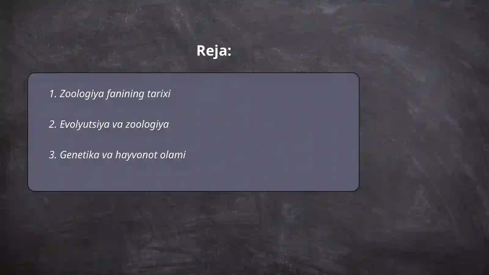 Zoologiya fanining taraqqiyodi 2