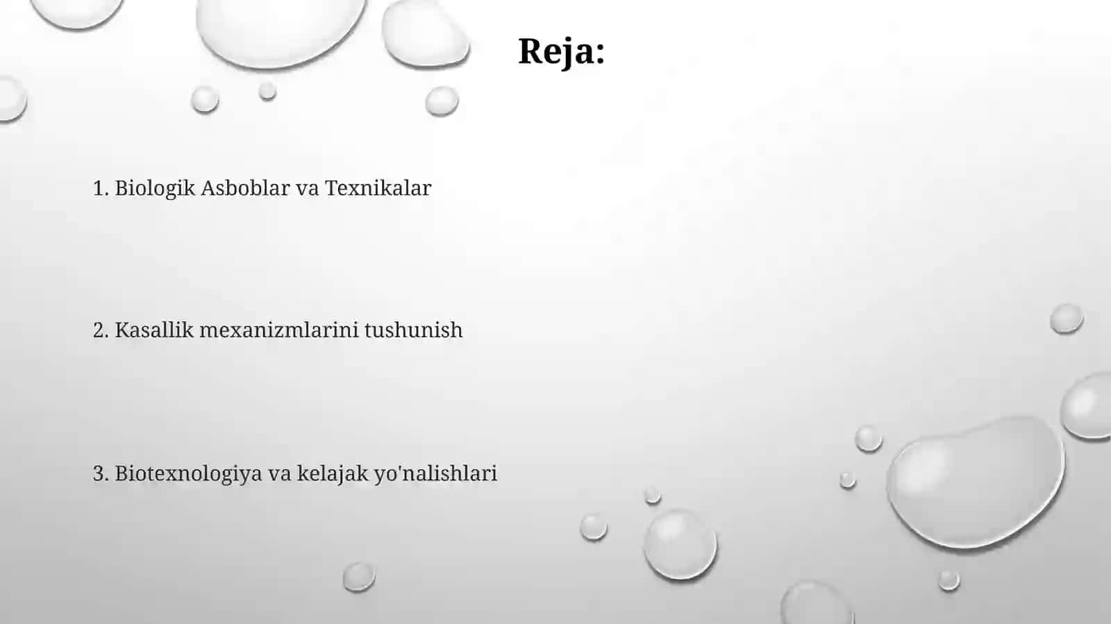 Tibbiyotda biologiya o‘rni 2