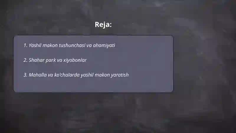Yashil makon 2