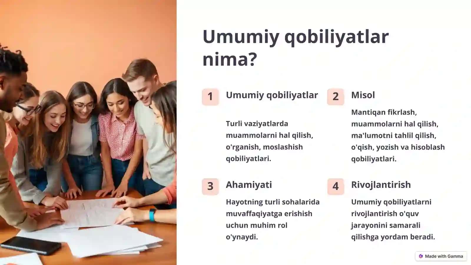 Psixologiya fanidan Umumiy va maxsus qobiliyatlar 2