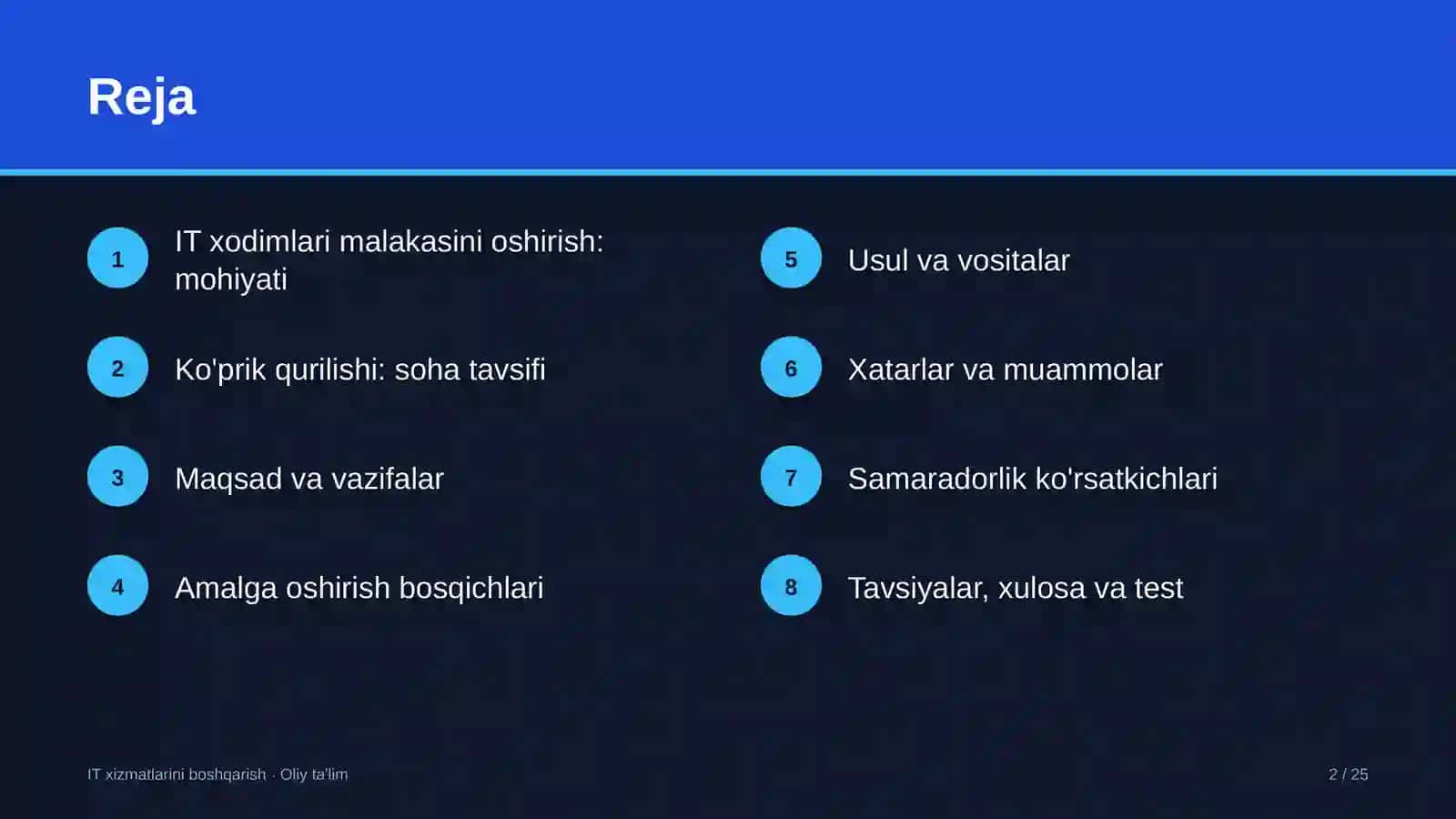 Ko'prik qurilishida axborot texnologiyalari xodimlarining malakasini oshirish 2