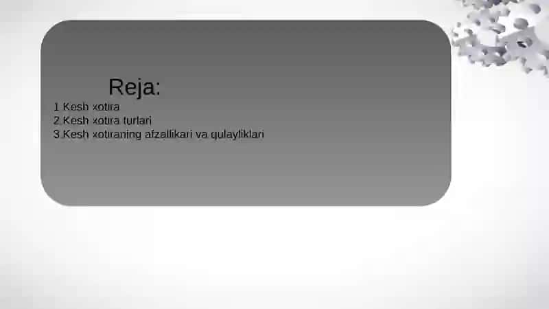 Cache xotira va uning ishlash prinsipi 2