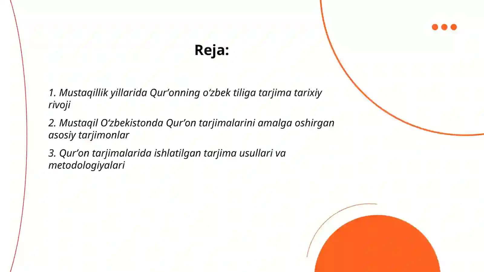 Mustaqillik yillarida Qurʼonning oʻzbek tiliga tarjima qilinishi va tafsirlari 2
