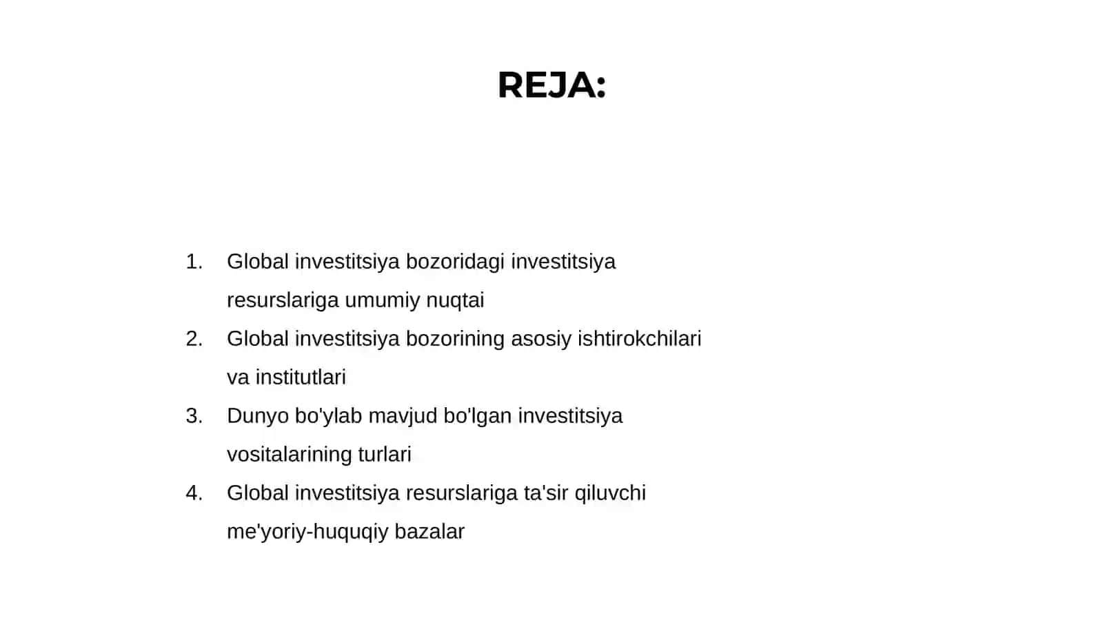 Investitsiya siyosati 2