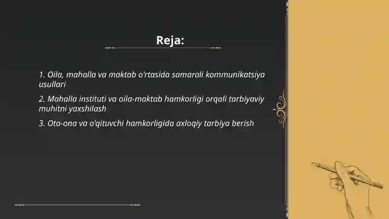 Bola tarbiyasida oila, mahalla va maktab hamkorligi 2