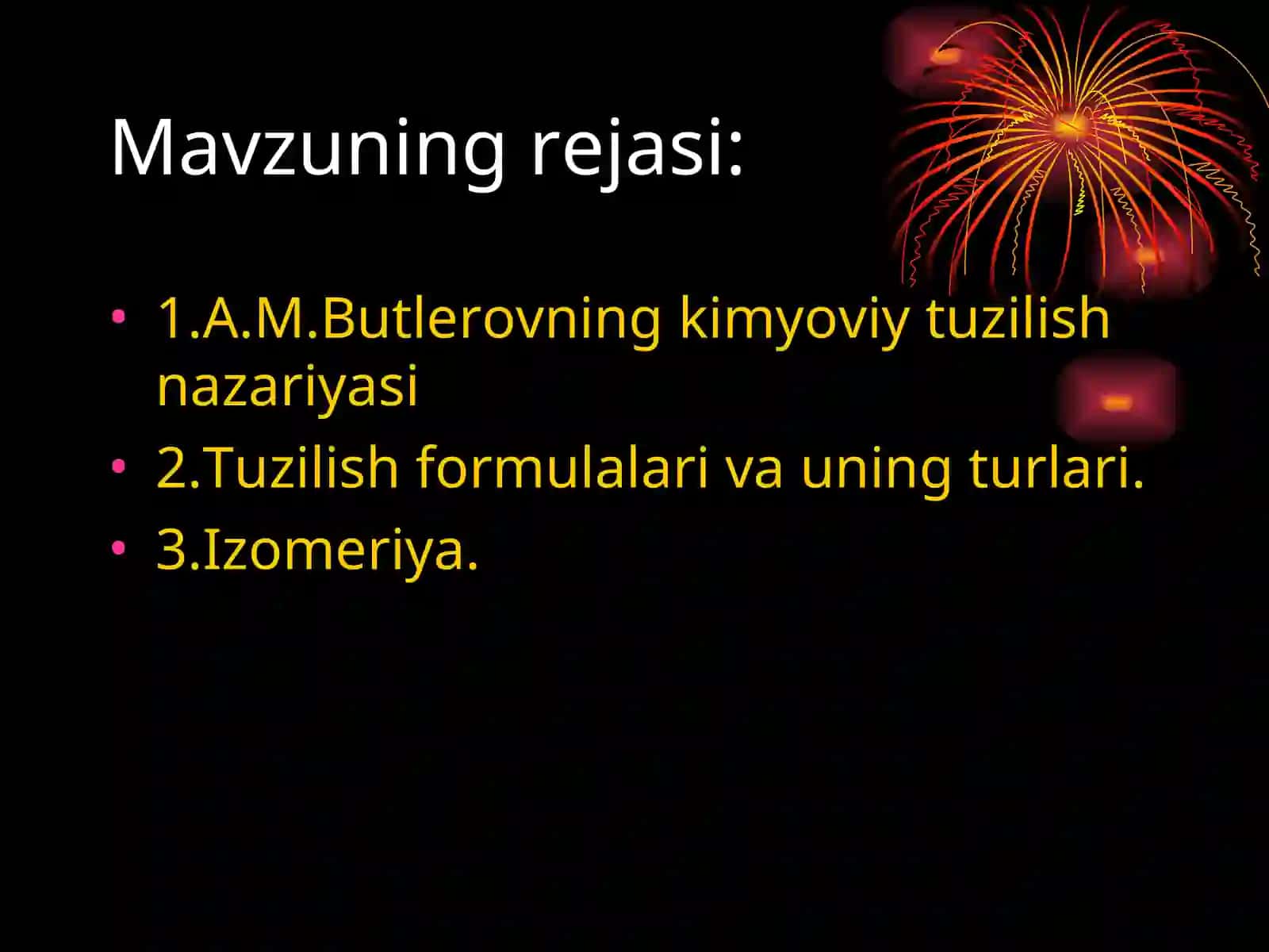 A.M.Butlerovning kimyoviy tuzilish nazariyasi 2