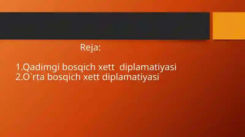 Qadimgi va Oʻrta xett bosqichi tashqi siyosati va diplomatiyasi 2