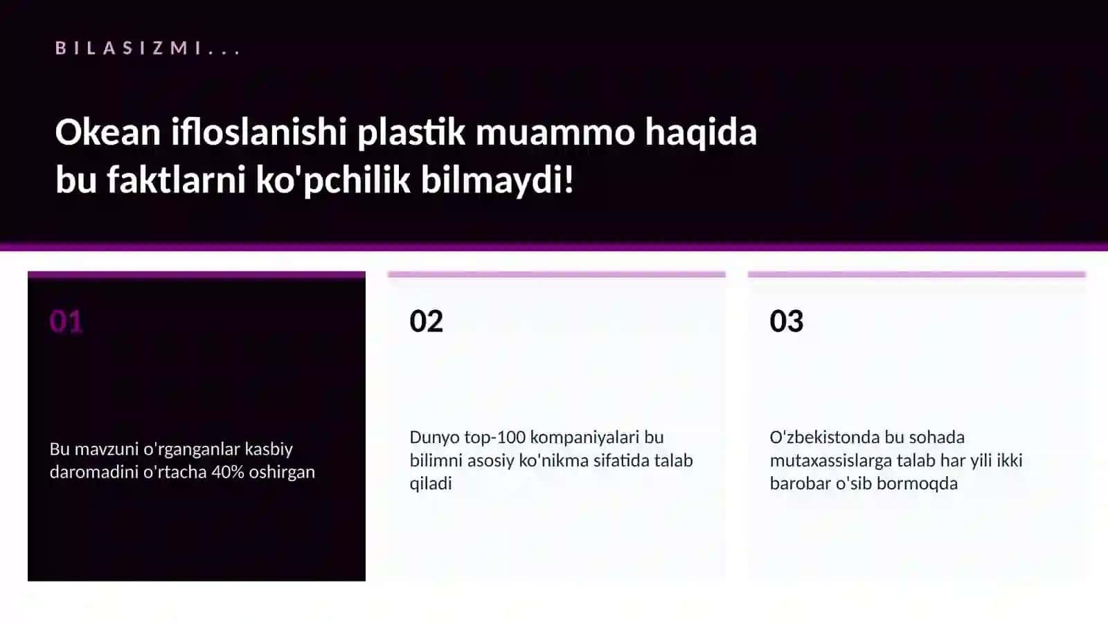 Okean ifloslanishi plastik muammo 2