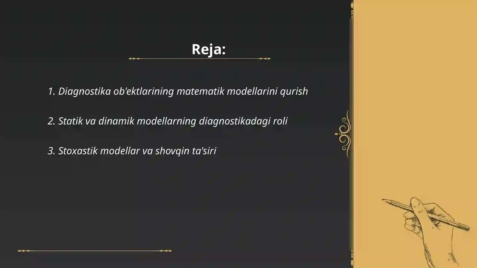 Diagnostika ob'ektlarining modellari 2