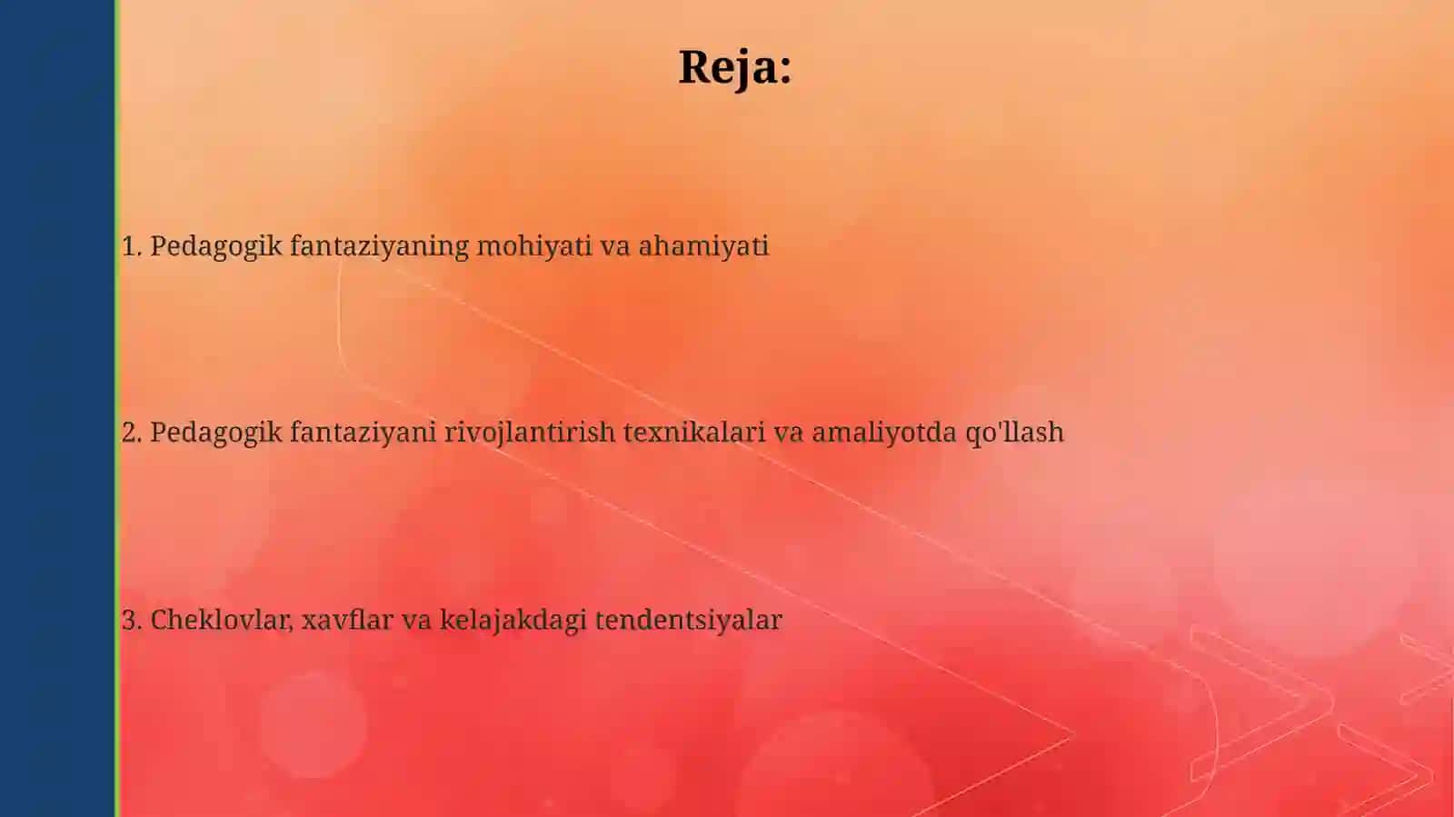 Kasbiy pedagogik fantaziya (xayol) 2