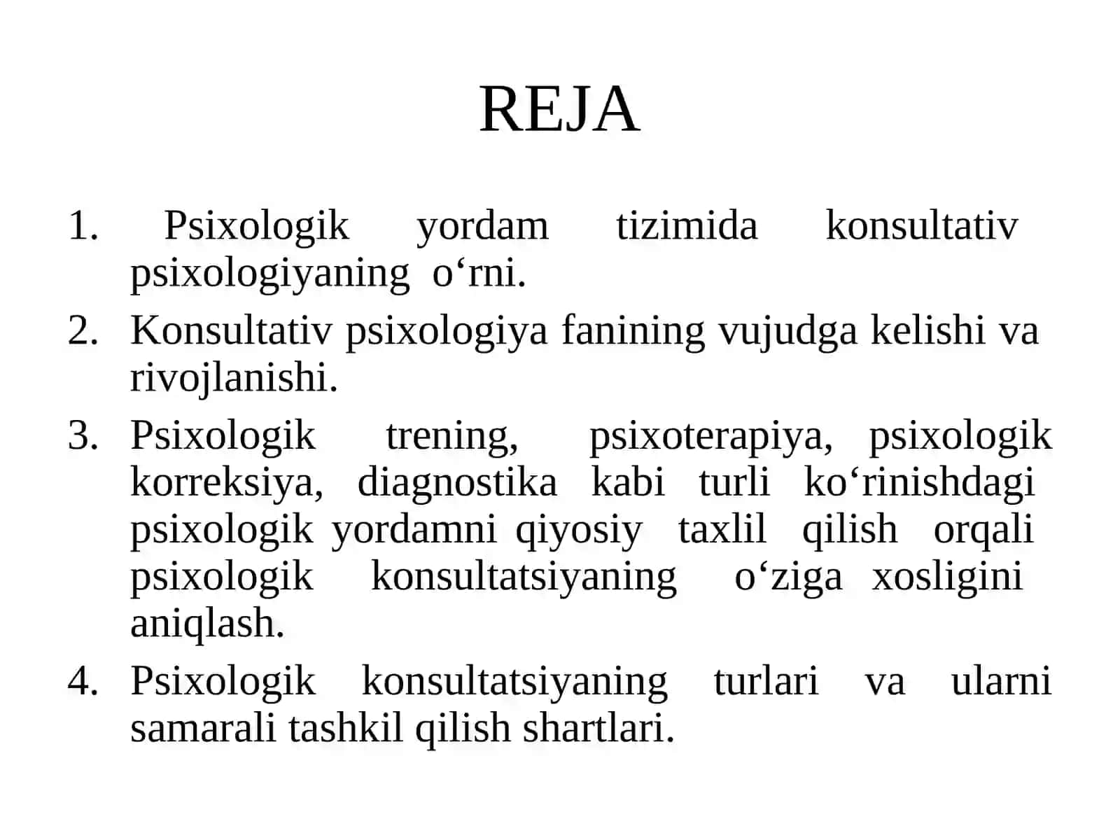 Psixologik konsultatsiyaning asosiy tushunchalari va predmeti 2