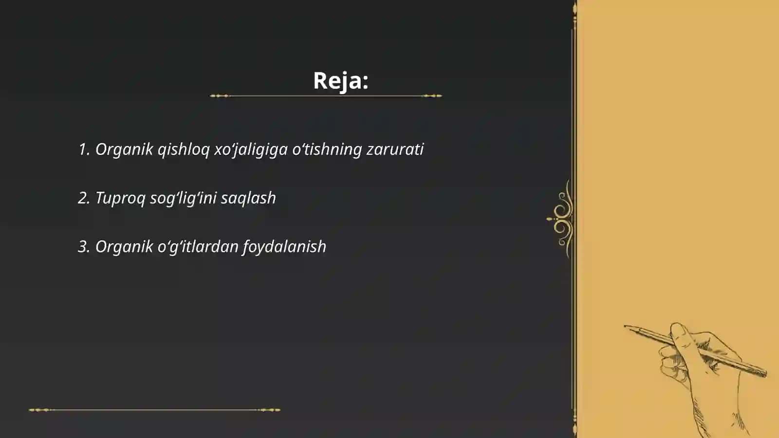 Organik qishloq xoʻjaligiga oʻtishning xususiyatlari va bosqichlari 2