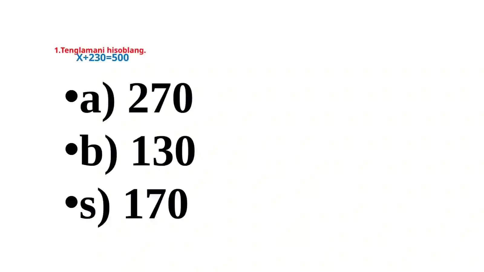 Matematika2-sinf IIchorak 2
