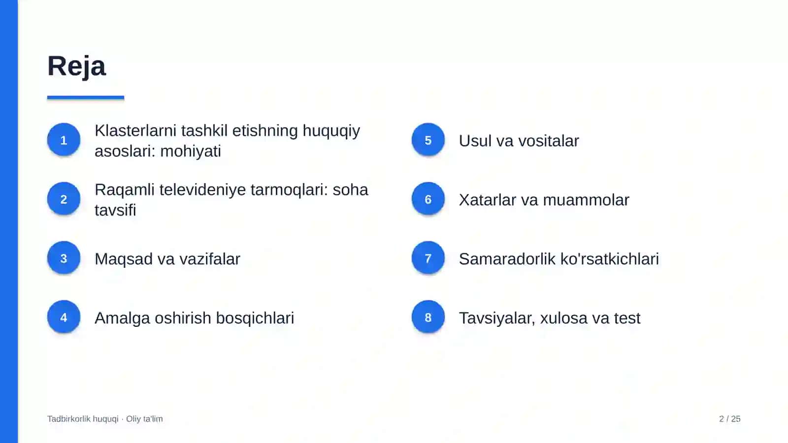 raqamli televideniye tarmoqlarida klasterlarni tashkil etishning huquqiy asoslari 8577 2