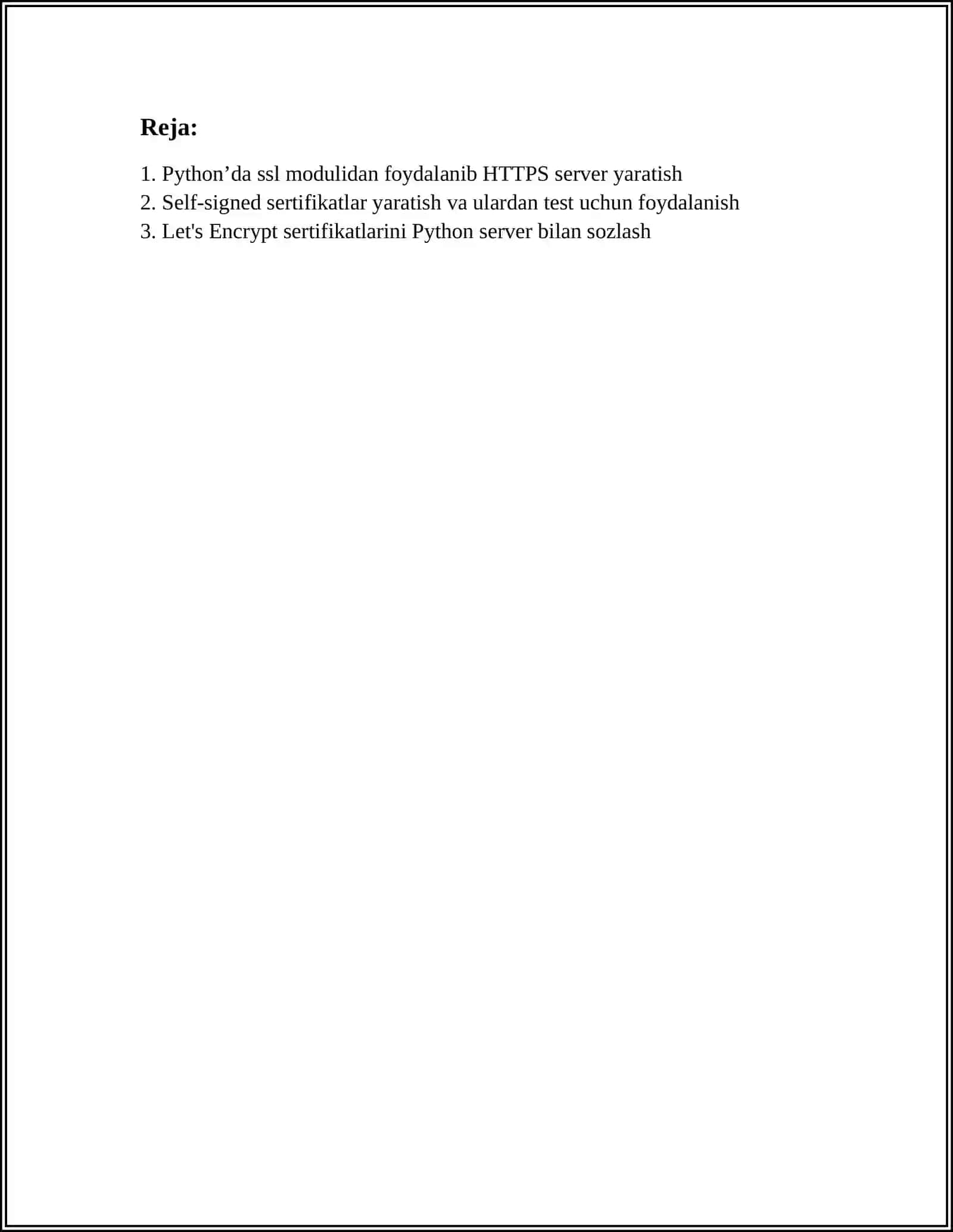PYTHON’DA HTTPS SERVER YARATISH (SSL BILAN) 2