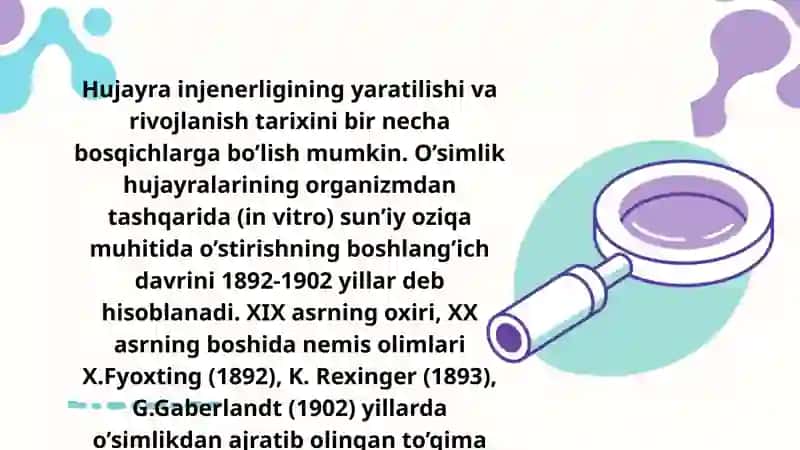 Hujayra muhandisligidagi texnologik jarayonlar 2