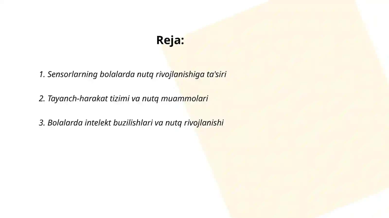 Sensorlarning bolalarda nutq rivojlanishiga ta'siri 2
