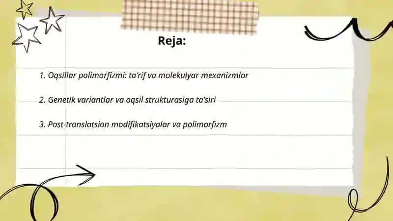 Oqsillar polimorfizmi Tibbiyotda rekombinant DNK dan foydalanish 2