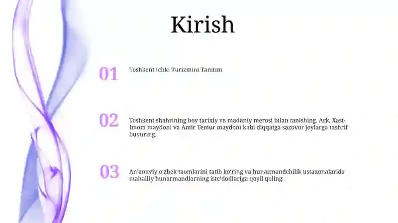 Toshkent Ichki Turizmi 2