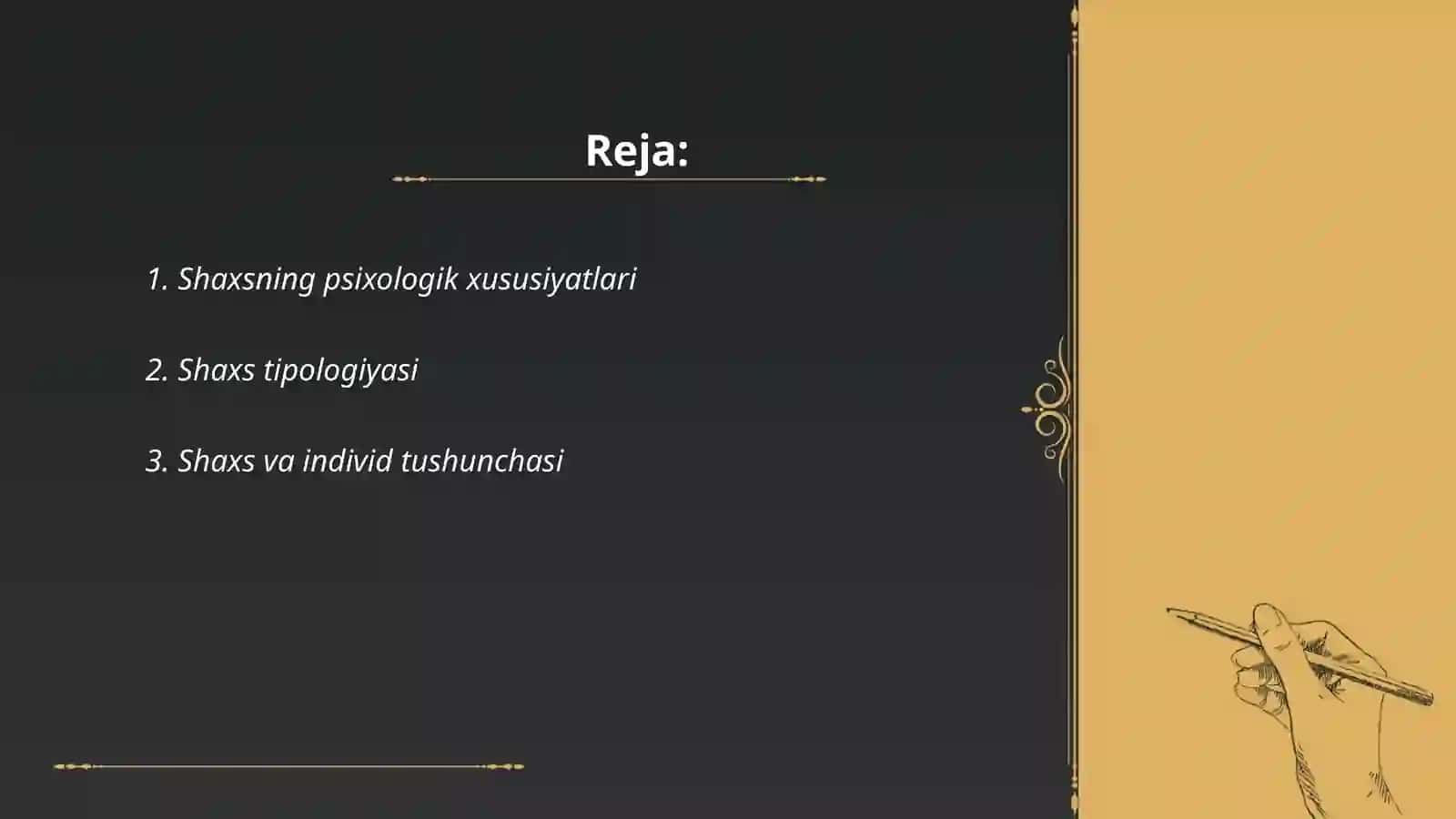 Psixologiyada Shaxs tushunchasi 2