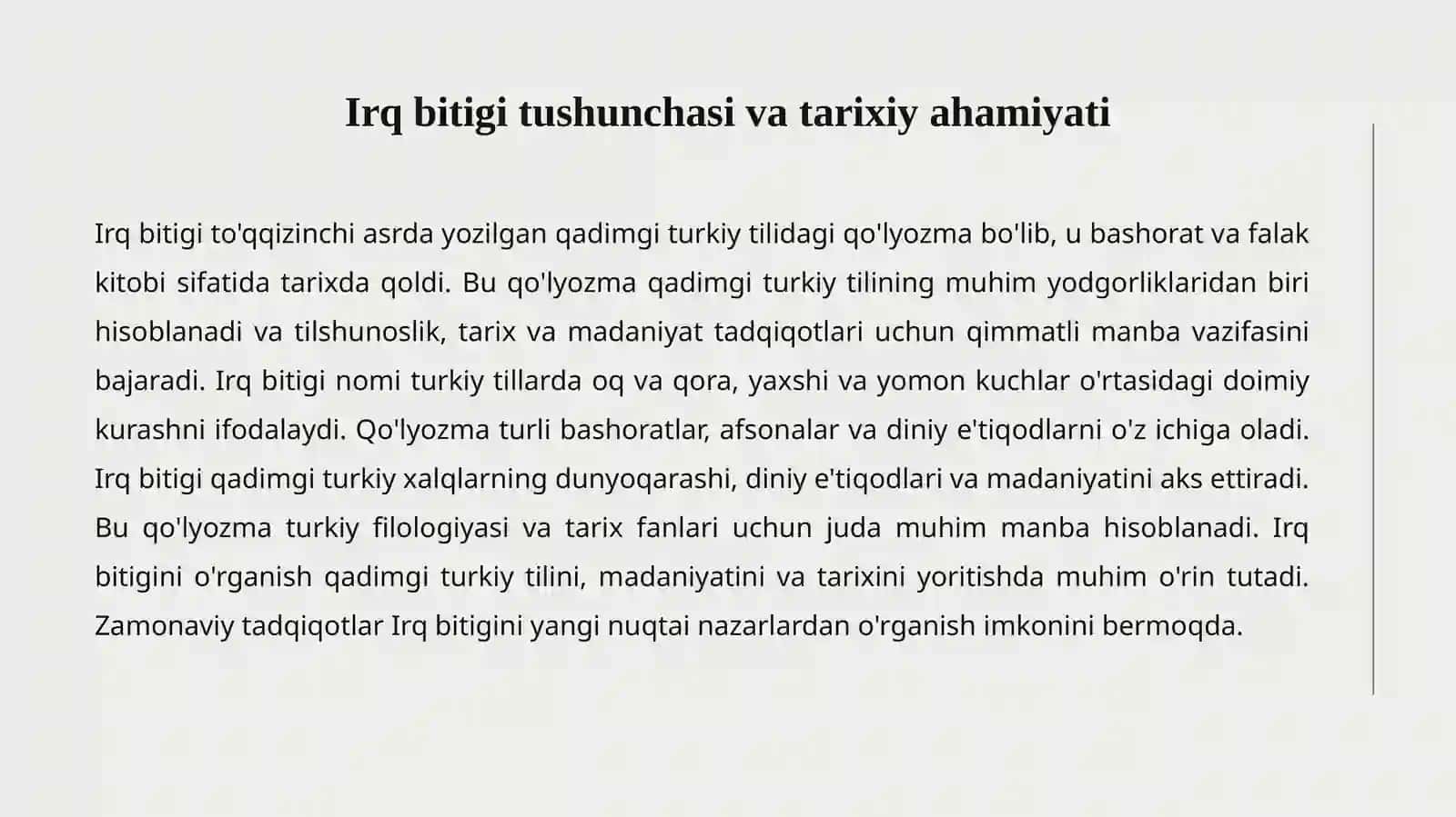 Irq Bitigi 2