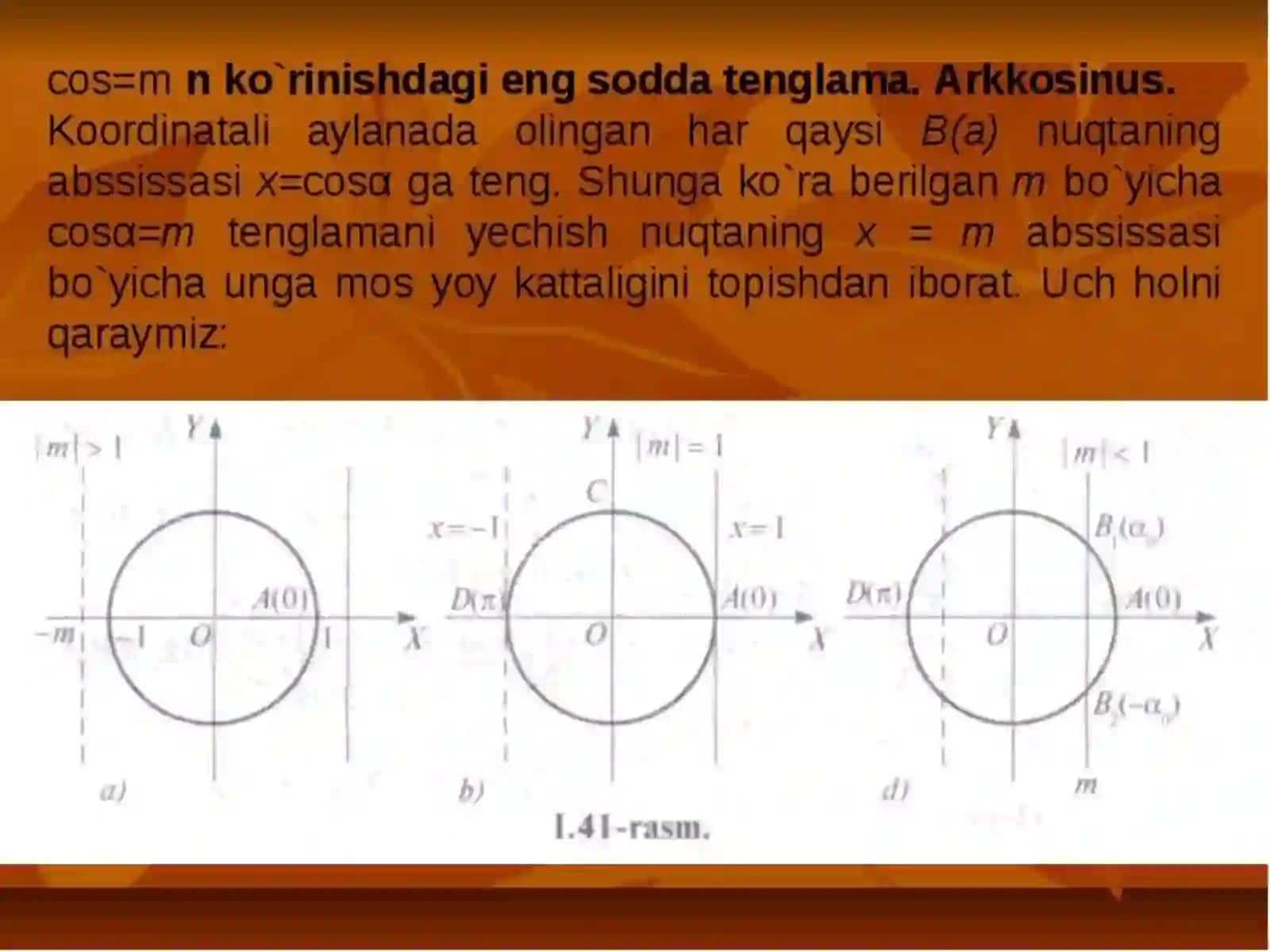 Eng sodda trigonometrik tenglamalar 2