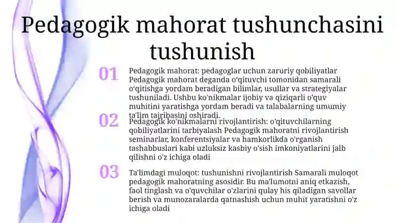 Pedagogik Qobiliyatni Shakllantirish Yo‘Llari. Kommunikatsiya Haqida Tushuncha. 2
