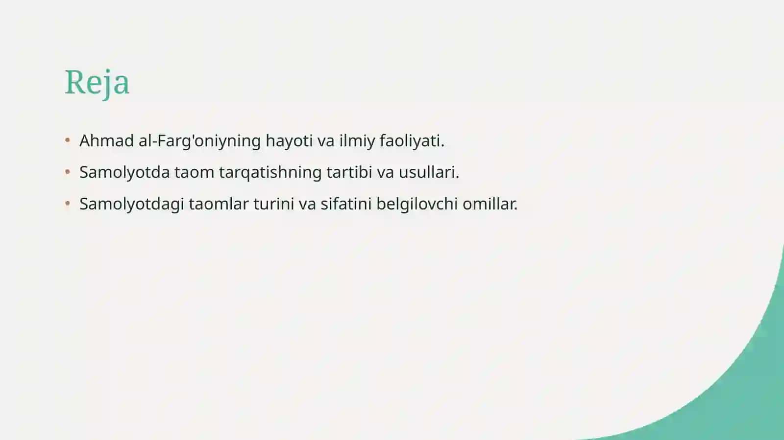 Samolyotda Taom Tarqatish 2