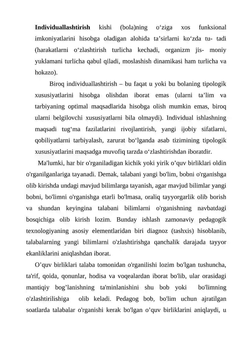 TUSHUNARLILIK VA INDIVIDUALLILIK PRINSIPI 2