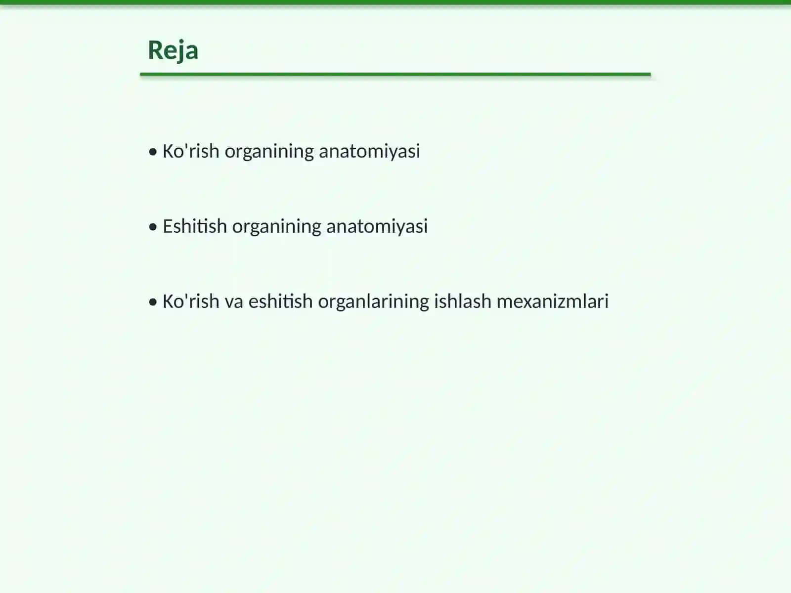 Anatomyadan koʻrish va eshitish organlarining tuzilishi 2