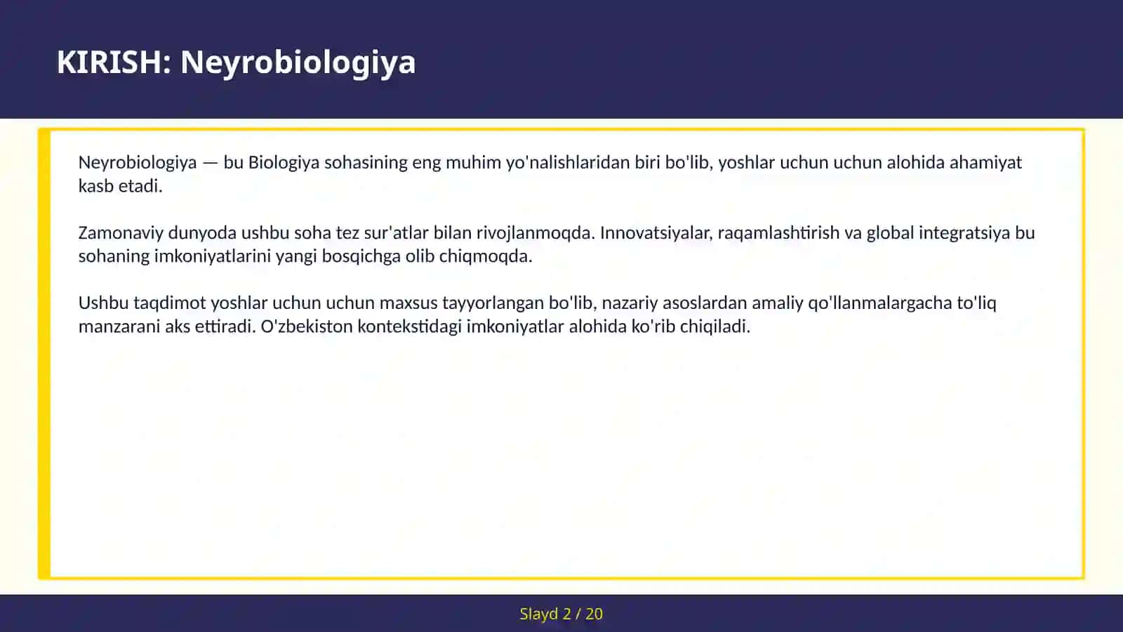 NEYROBIOLOGIYA 2