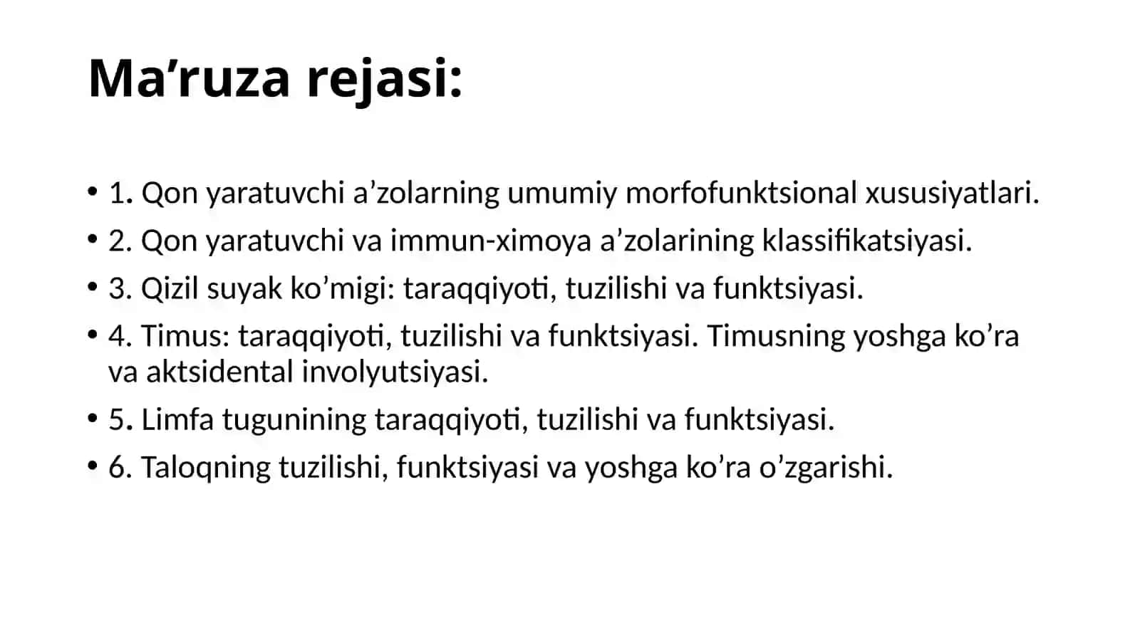 QON YARATUVCHI VA IMMUN-HIMOYA A’ZOLARI 2