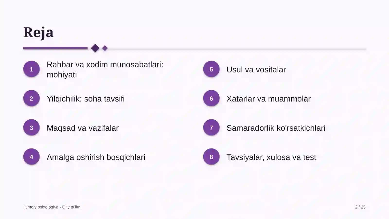 Yilqichilikda rahbar va xodim munosabatlari psixologiyasi 2