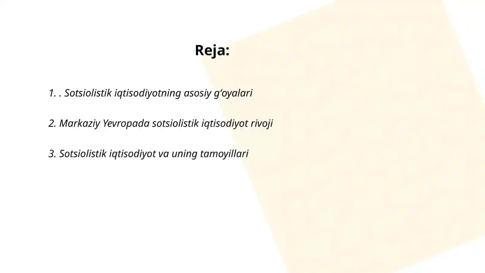Sotsiolistik iqtisodiyot Markaziy yevropa ta’limoti 2