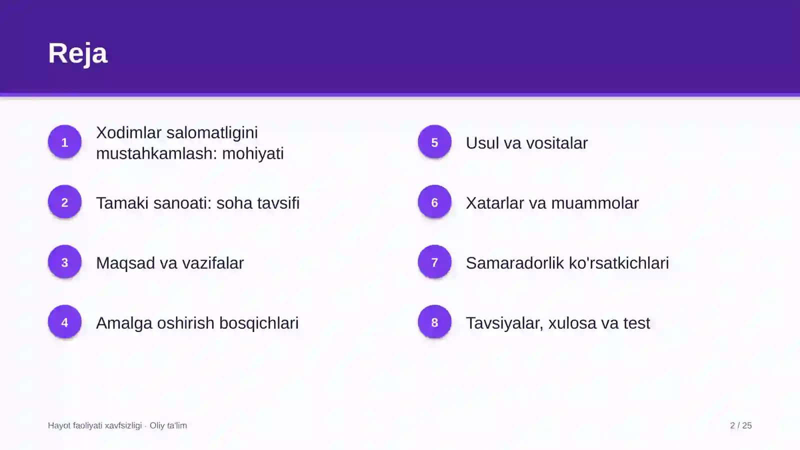 tamaki sanoatida xodimlar salomatligini mustahkamlash 3147 2